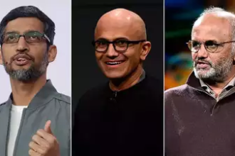 Google, Microsoft and 8 other global technology companies headed by Indian-origin executives